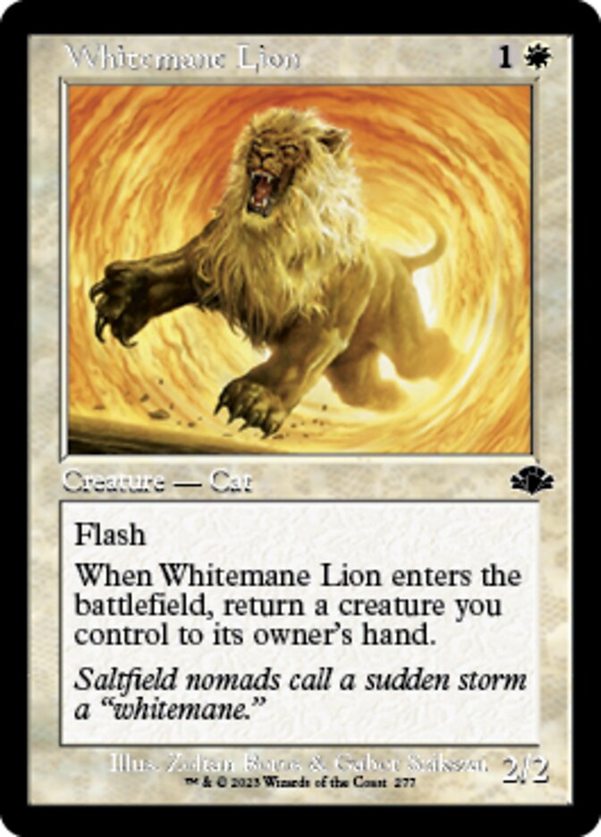 Whitemane Lion (Retro) [Dominaria Remastered] | Tacoma Games