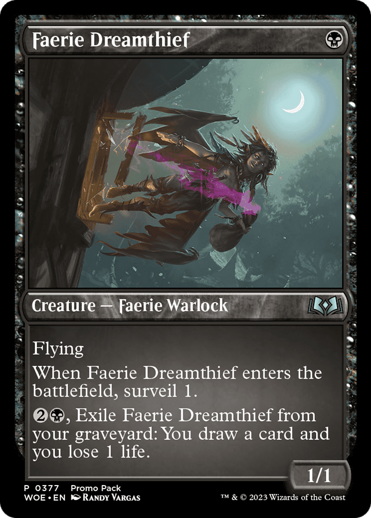 Faerie Dreamthief (Promo Pack) [Wilds of Eldraine Promos] | Tacoma Games