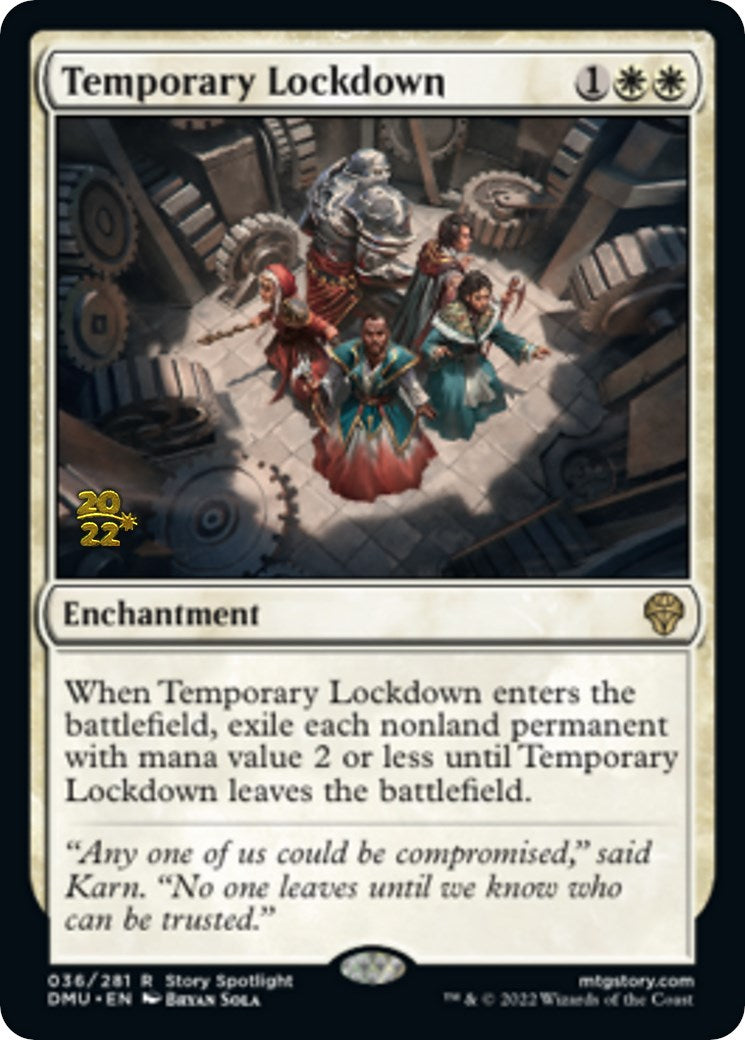 Temporary Lockdown [Dominaria United Prerelease Promos] | Tacoma Games