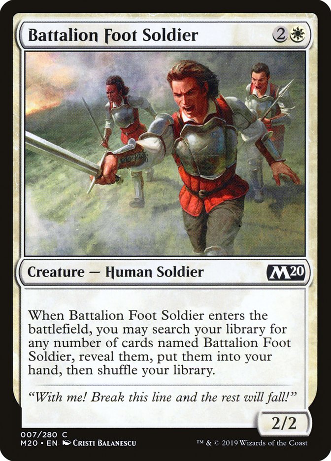 Battalion Foot Soldier [Core Set 2020] | Tacoma Games