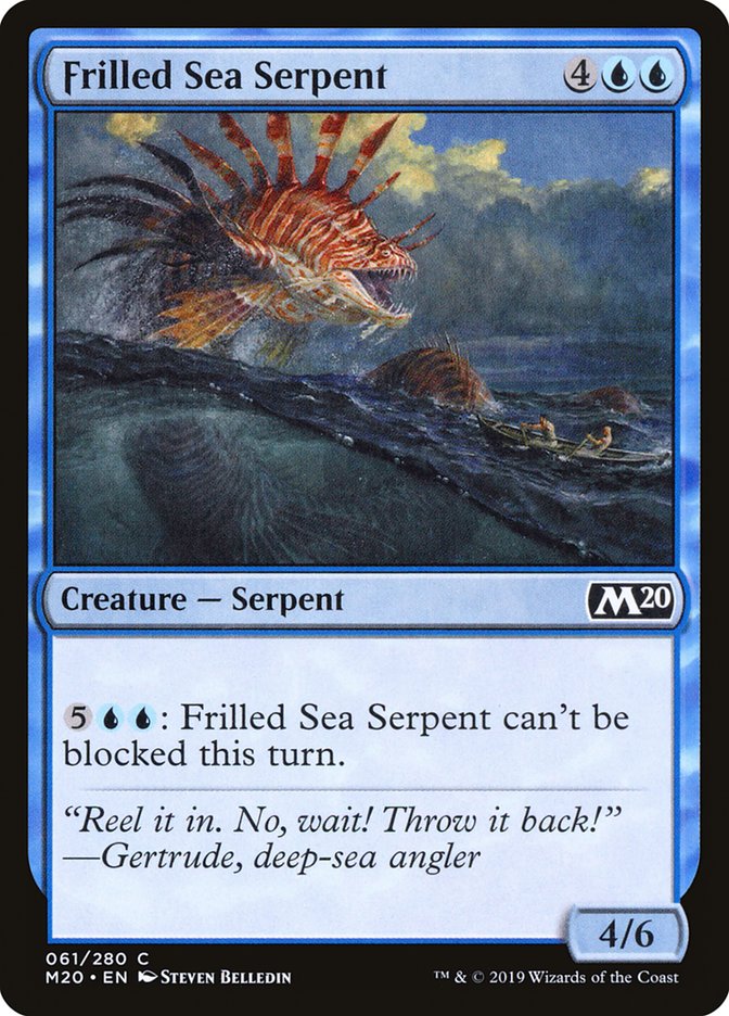 Frilled Sea Serpent [Core Set 2020] | Tacoma Games