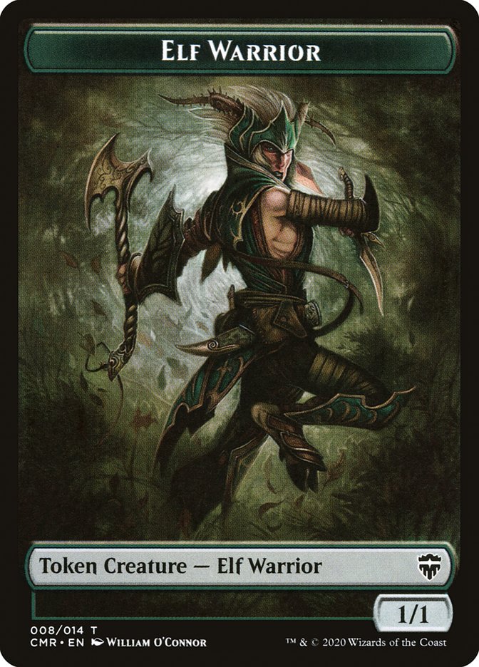 Elf Warrior // Thrull Token [Commander Legends Tokens] | Tacoma Games