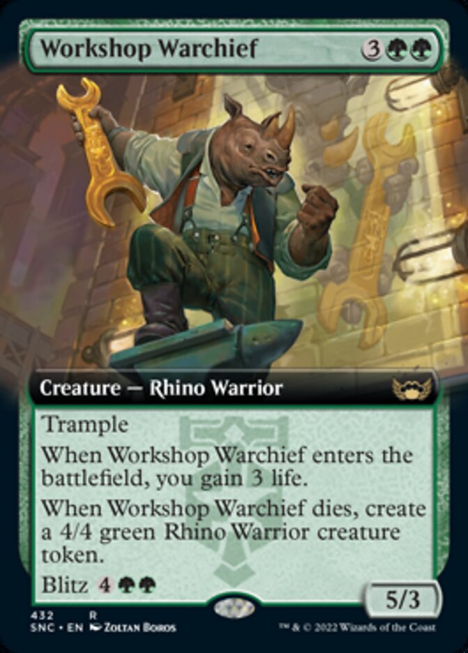 Workshop Warchief (Extended Art) [Streets of New Capenna] | Tacoma Games