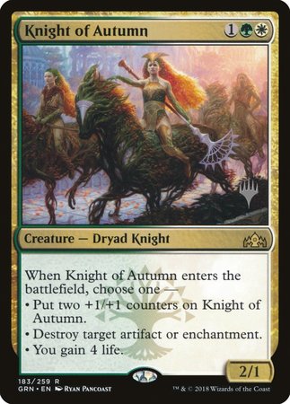 Knight of Autumn [Guilds of Ravnica Promos] | Tacoma Games