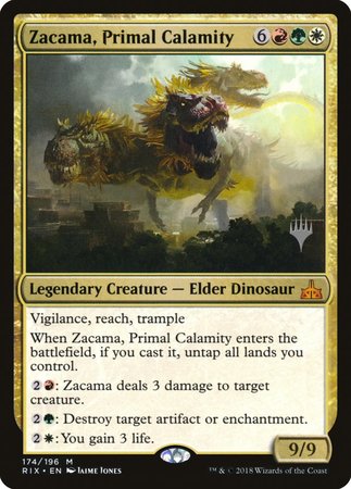 Zacama, Primal Calamity [Rivals of Ixalan Promos] | Tacoma Games