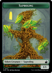 Saproling // Goblin (0009) Double-Sided Token [Ravnica Remastered Tokens] | Tacoma Games