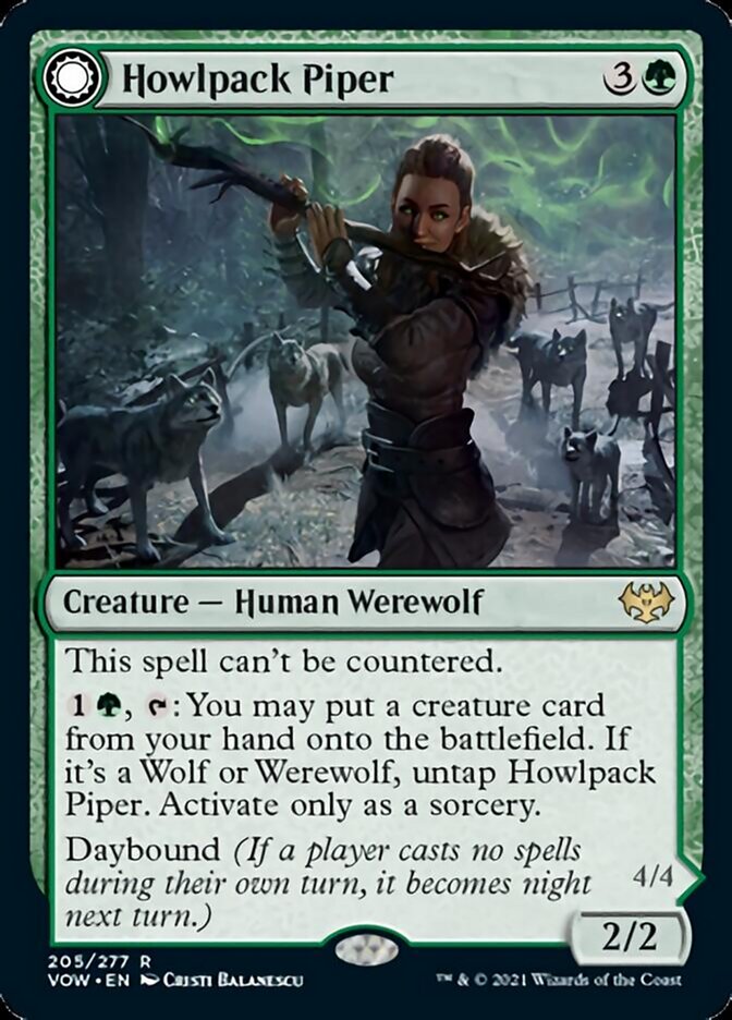 Howlpack Piper // Wildsong Howler [Innistrad: Crimson Vow] | Tacoma Games