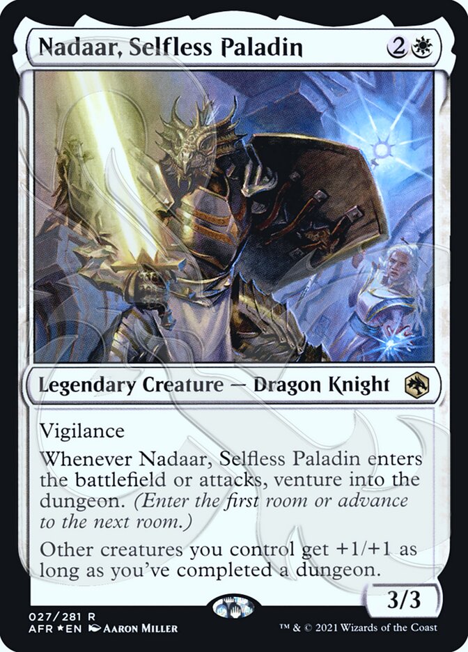 Nadaar, Selfless Paladin (Ampersand Promo) [Dungeons & Dragons: Adventures in the Forgotten Realms Promos] | Tacoma Games