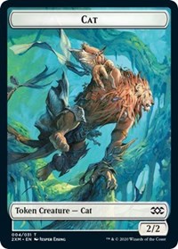 Cat // Myr (024) Double-sided Token [Double Masters Tokens] | Tacoma Games