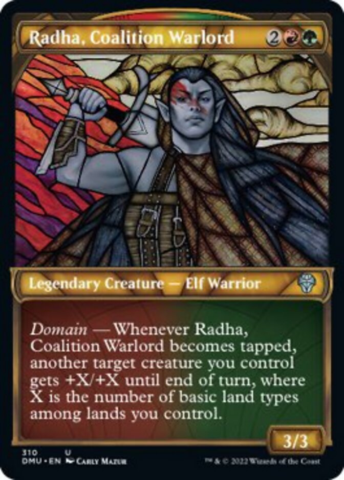 Radha, Coalition Warlord (Showcase) [Dominaria United] | Tacoma Games