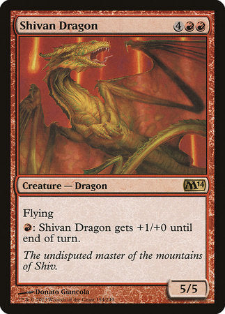 Shivan Dragon [Magic 2014] | Tacoma Games