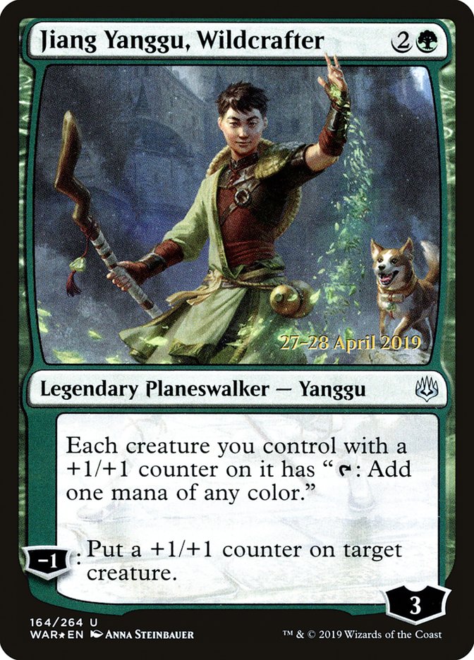Jiang Yanggu, Wildcrafter  [War of the Spark Prerelease Promos] | Tacoma Games