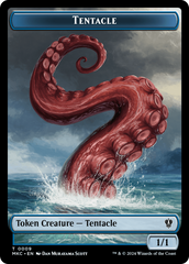 Tentacle // Koma's Coil Double-Sided Token [Murders at Karlov Manor Commander Tokens] | Tacoma Games