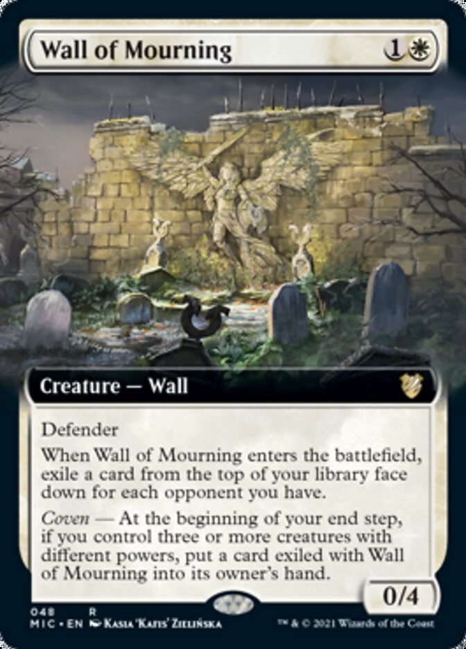 Wall of Mourning (Extended) [Innistrad: Midnight Hunt Commander] | Tacoma Games