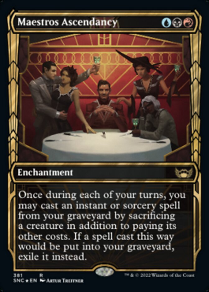Maestros Ascendancy (Showcase Golden Age Gilded Foil) [Streets of New Capenna] | Tacoma Games