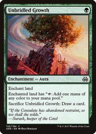 Unbridled Growth [Aether Revolt] | Tacoma Games