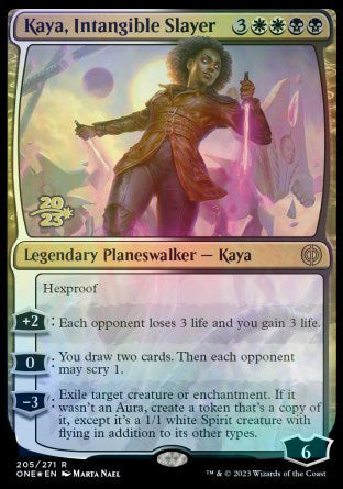 Kaya, Intangible Slayer [Phyrexia: All Will Be One Prerelease Promos] | Tacoma Games