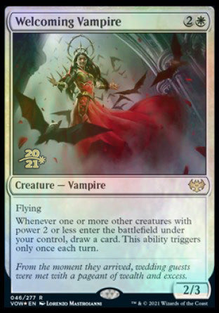 Welcoming Vampire [Innistrad: Crimson Vow Prerelease Promos] | Tacoma Games