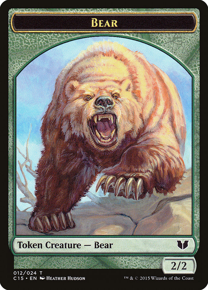 Bear // Spider Double-Sided Token [Commander 2015 Tokens] | Tacoma Games