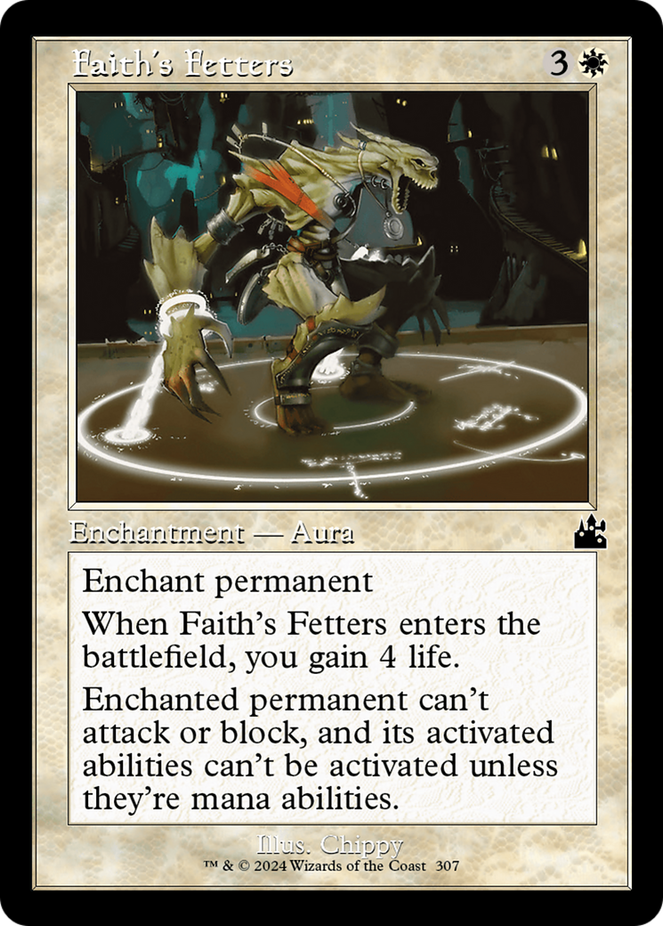 Faith's Fetters (Retro Frame) [Ravnica Remastered] | Tacoma Games