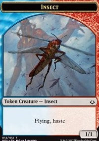 Insect // Warrior Double-sided Token [Hour of Devastation Tokens] | Tacoma Games