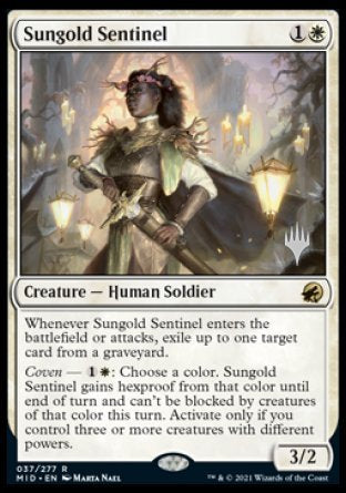 Sungold Sentinel (Promo Pack) [Innistrad: Midnight Hunt Promos] | Tacoma Games