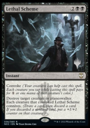 Lethal Scheme (Promo Pack) [Streets of New Capenna Commander Promos] | Tacoma Games