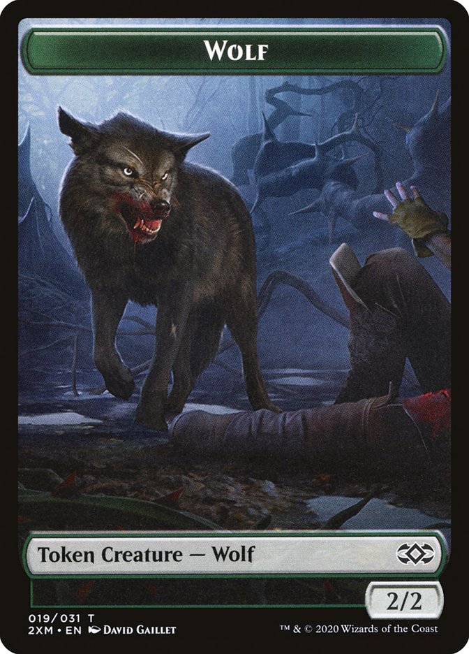 Wolf Token [Double Masters] | Tacoma Games