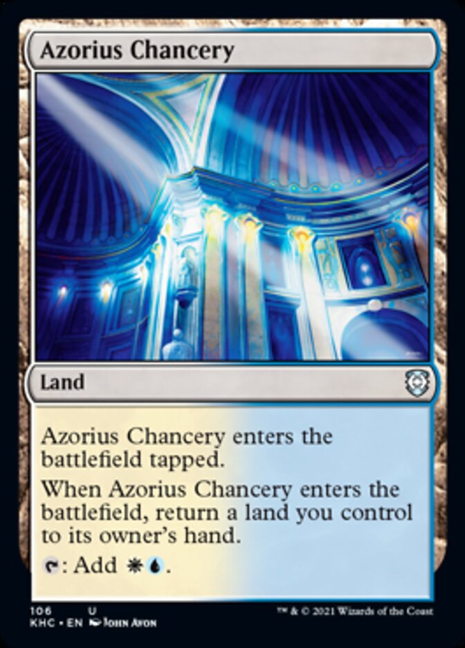 Azorius Chancery [Kaldheim Commander] | Tacoma Games