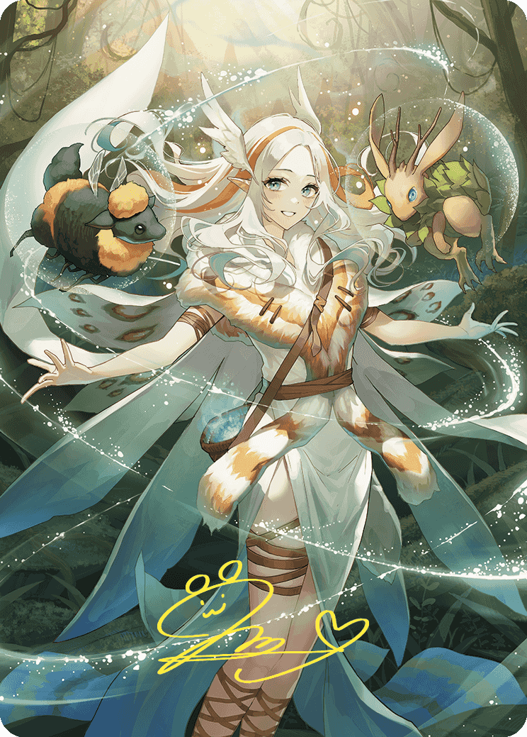 Greater Auramancy Anime Art Card (Gold-Stamped Signature) [Wilds of Eldraine Art Series] | Tacoma Games