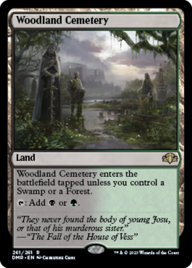 Woodland Cemetery [Dominaria Remastered] | Tacoma Games