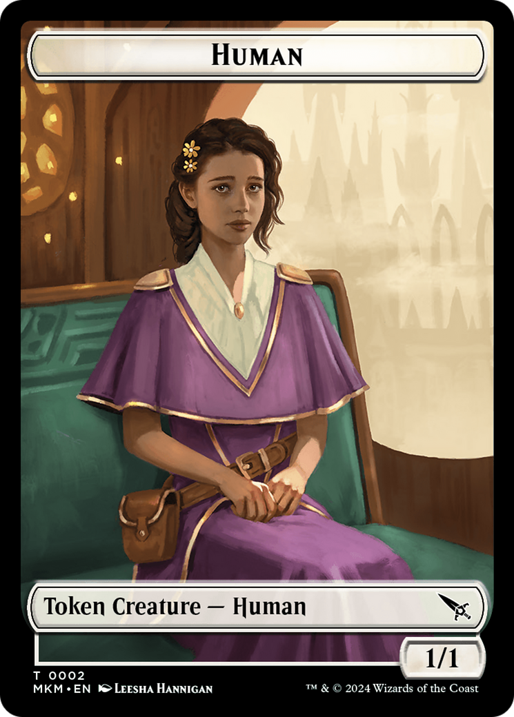 Human // Ogre Double-Sided Token [Murders at Karlov Manor Commander Tokens] | Tacoma Games