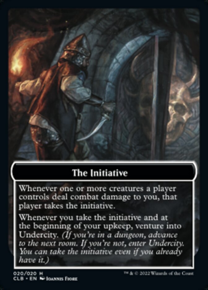 The Initiative // Undercity Double-sided Token [Commander Legends: Battle for Baldur's Gate Tokens] | Tacoma Games