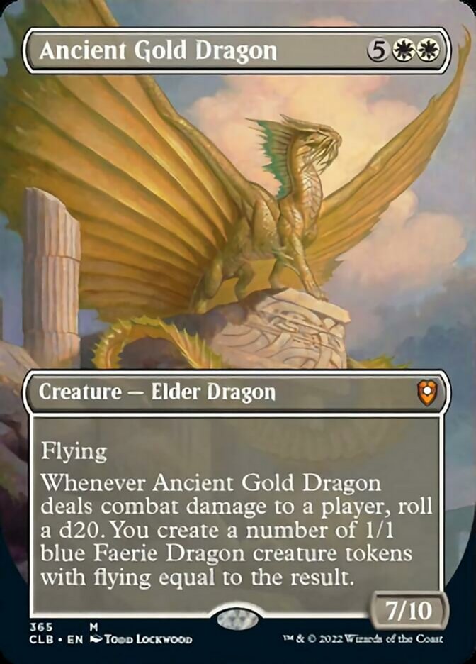 Ancient Gold Dragon (Borderless Alternate Art) [Commander Legends: Battle for Baldur's Gate] | Tacoma Games