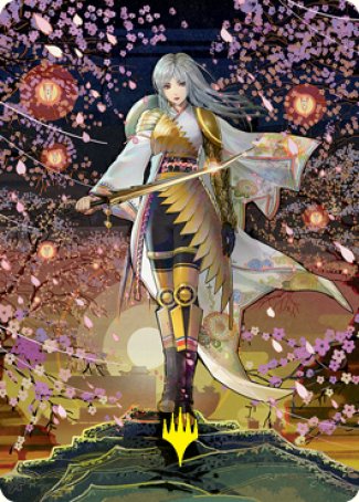 The Wandering Emperor 2 Art Card (Gold-Stamped Signature) [Kamigawa: Neon Dynasty Art Series] | Tacoma Games