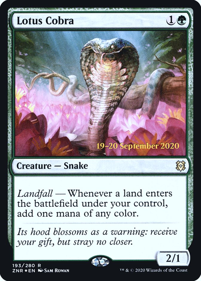 Lotus Cobra  [Zendikar Rising Prerelease Promos] | Tacoma Games