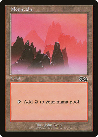 Mountain (345) [Urza's Saga] | Tacoma Games