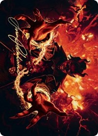 Tibalt's Trickery Art Card (Gold-Stamped Signature) [Kaldheim: Art Series] | Tacoma Games