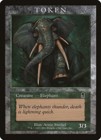 Elephant Token (Odyssey) [Magic Player Rewards 2002] | Tacoma Games