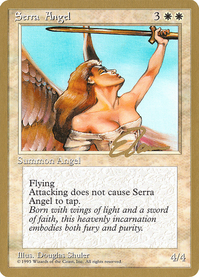 Serra Angel (Eric Tam) [Pro Tour Collector Set] | Tacoma Games