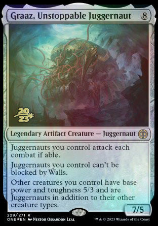 Graaz, Unstoppable Juggernaut [Phyrexia: All Will Be One Prerelease Promos] | Tacoma Games