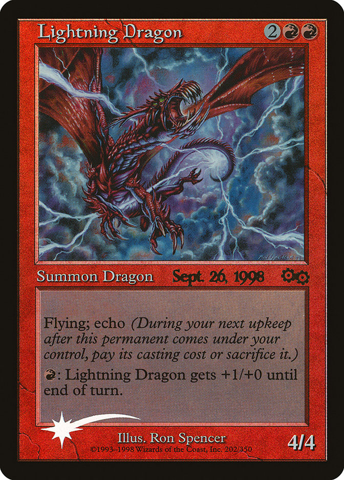 Lightning Dragon [Urza's Saga Promos] | Tacoma Games