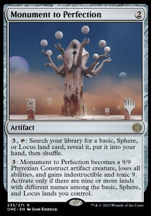 Monument to Perfection (Promo Pack) [Phyrexia: All Will Be One Promos] | Tacoma Games