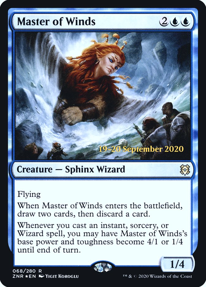Master of Winds  [Zendikar Rising Prerelease Promos] | Tacoma Games