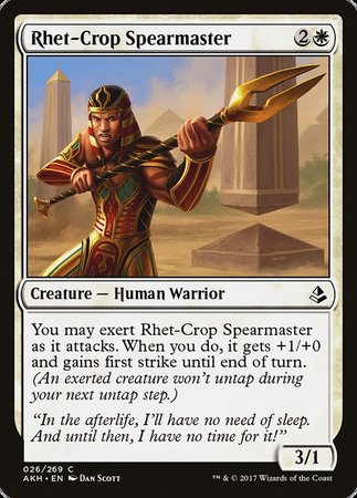 Rhet-Crop Spearmaster [Amonkhet] | Tacoma Games