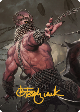 Chain Devil Art Card (Gold-Stamped Signature) [Commander Legends: Battle for Baldur's Gate Art Series] | Tacoma Games