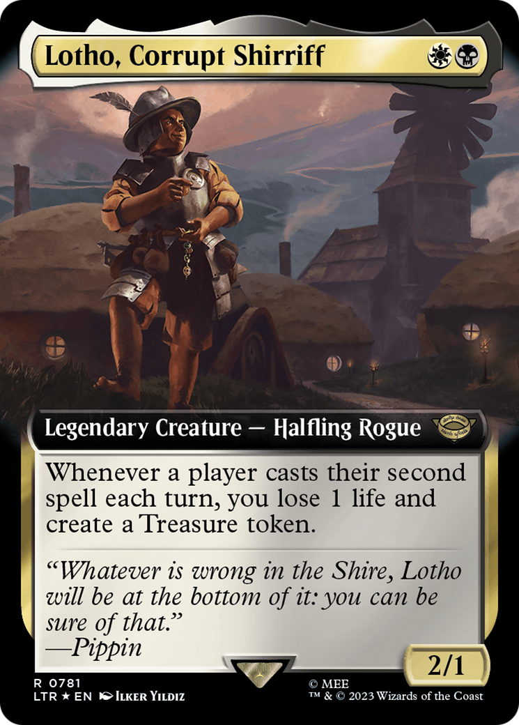 Lotho, Corrupt Shirriff (Extended Art) (Surge Foil) [The Lord of the Rings: Tales of Middle-Earth] | Tacoma Games