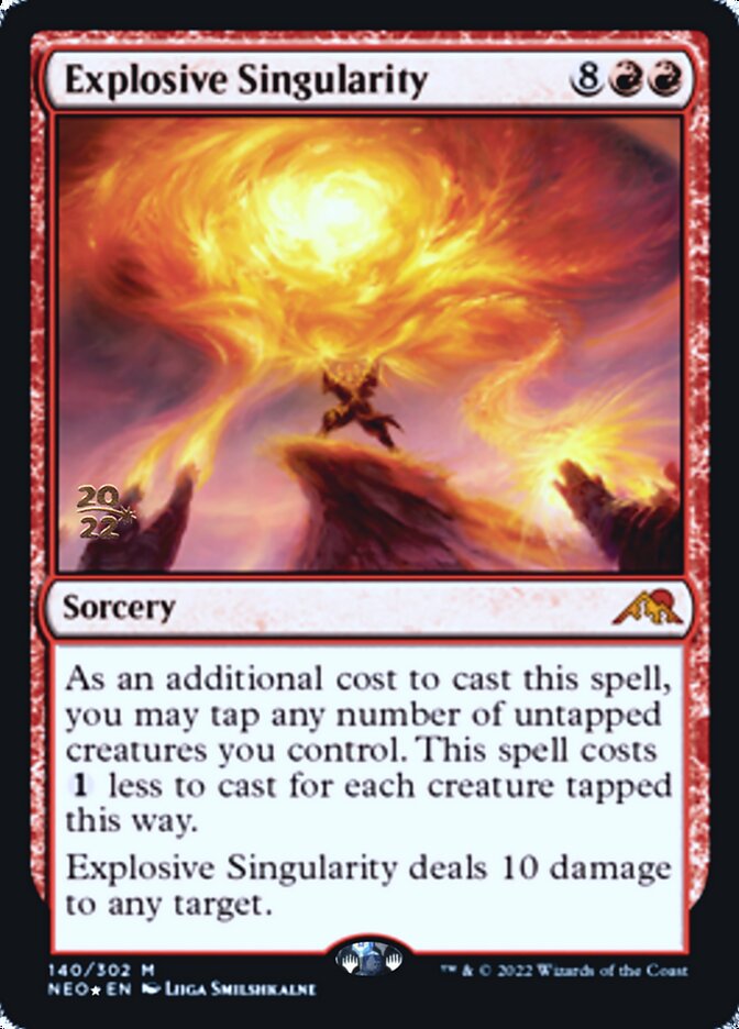 Explosive Singularity [Kamigawa: Neon Dynasty Prerelease Promos] | Tacoma Games