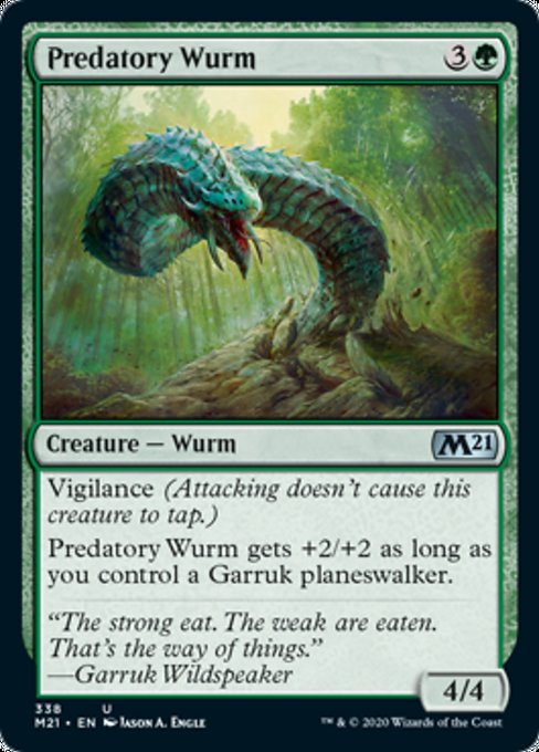 Predatory Wurm [Core Set 2021] | Tacoma Games