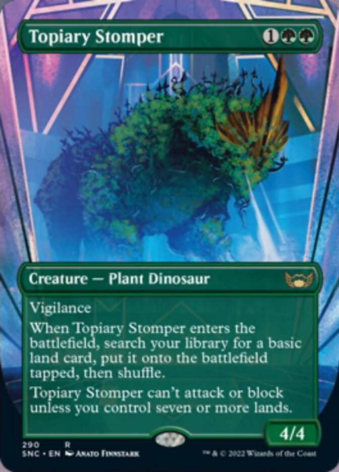 Topiary Stomper (Borderless Alternate Art) [Streets of New Capenna] | Tacoma Games